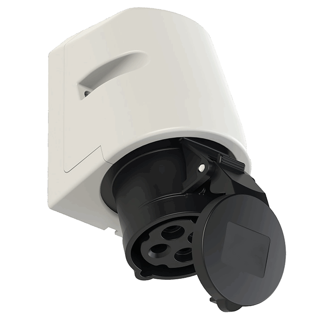 Pvc Wal Shocket Wall Mount Plastic Unswitched Socket Outlet - Powermite